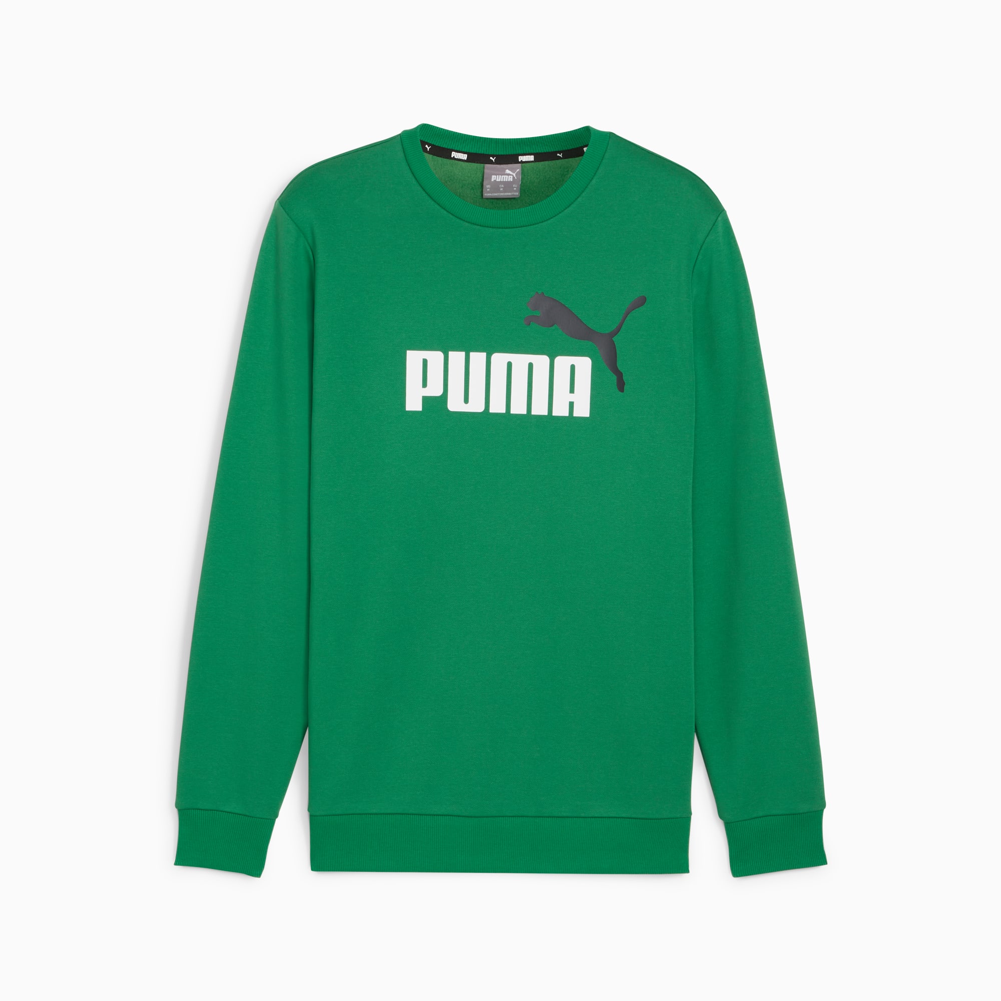 Essentials Two Tone Big Logo Crew Neck Sweater Men PUMA Shoes PUMA